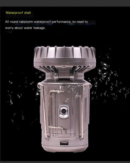 Solar Camping Lantern Fan - The Smokey Pines Collection