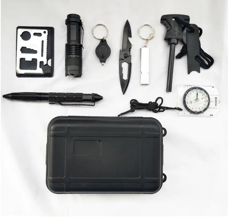 Survival Gear Kit with First Aid Supplies
