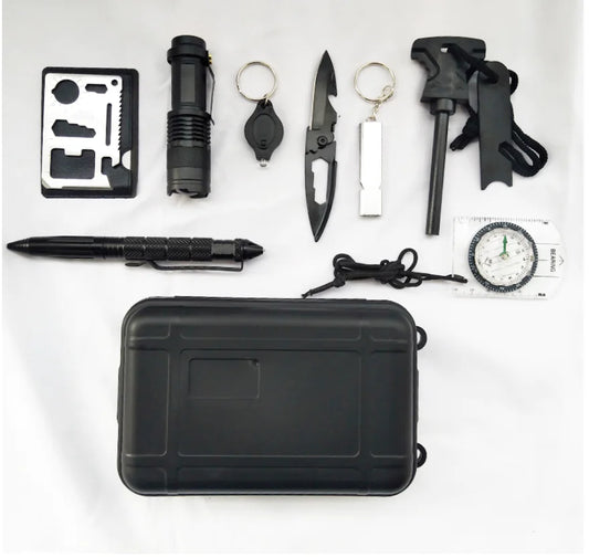 Survival Gear Kit with First Aid Supplies