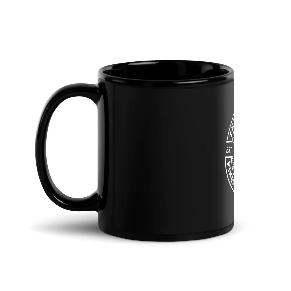 Black Glossy Mug - The Smokey Pines Collection