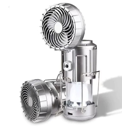 Solar Camping Lantern Fan - The Smokey Pines Collection