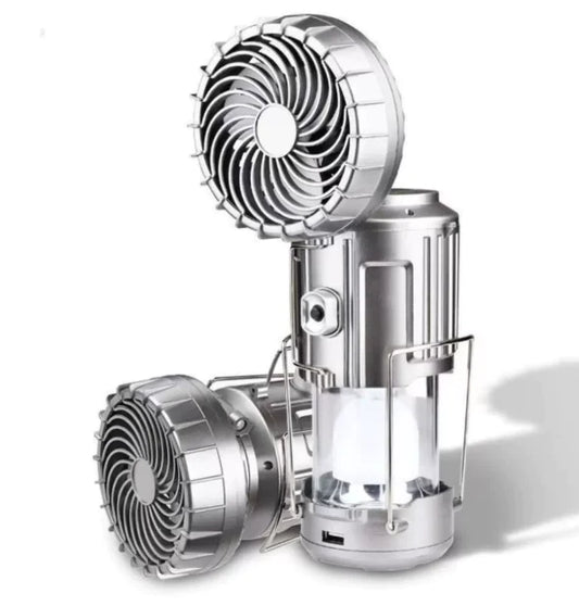 Solar Camping Lantern Fan - The Smokey Pines Collection